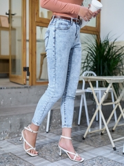 Quần Jeans Nữ Dáng Skinny Thêu Túi