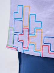Áo Thun Trẻ Em Cotton In Game Tetris