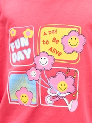 Áo Phông Trẻ Em Dáng Suông Cổ Tròn Fun Day
