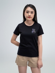 Áo T-Shirt Nữ Cotton Dáng Suông In Gấu Fighting