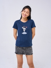 Áo T-Shirt Nữ Cotton Phi Hành Gia - AR Collections