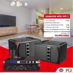 KARA WFD VIP11 - Combo Karaoke (Loa Wharfedale 5090 + WFD XR1500 + JBL KX180 + Mic AKG MINI2VOC) - Hàng Chính hãng PGI
