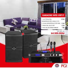 KARA WFD VIP17 - Combo Karaoke (Loa Wharfedale Pro Anglo X10 + WFD CPD1600 + JBL KX180 + JBL VM300) - Hàng Chính hãng PGI