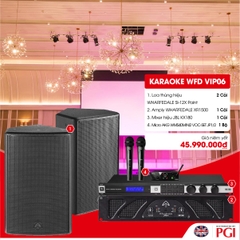 KARA WFD VIP06 - Combo Karaoke (Loa Wharfedale Pro SI-12X + WFD XR1500 + JBL KX180 + Mic AKG MINI2VOC) - Hàng Chính hãng PGI