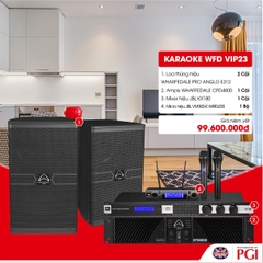 KARA WFD VIP23 - Combo Karaoke (Loa Wharfedale Pro Anglo 312 + WFD CPD4800 + JBL KX180 + JBL VM300) - Hàng Chính hãng PGI
