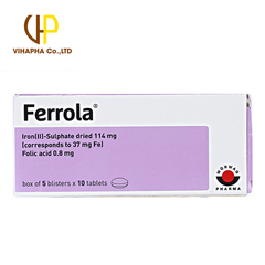 Ferrola- Ngăn ngừa và điều trị thiếu máu do thiếu sắt và acid folic