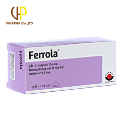 Ferrola- Ngăn ngừa và điều trị thiếu máu do thiếu sắt và acid folic