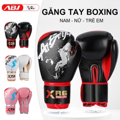 Găng tay Boxing  - Võ thuật - Đấm bốc ABJ chuyên nghiệp - phong trào Nam - Nữ - Trẻ Em cao cấp nhiều phiên bản