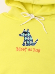 Áo hoodie in chó màu neon 221ANU06