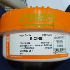 Bicine, mã BB0266, Lọ 100g, CAS: 150-25-4, Hãng BioBasic- Canada
