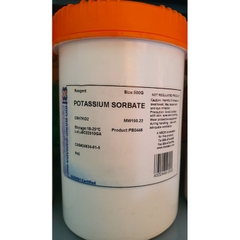 Potassium sorbate, PB0446, CAS:24634-61-5, Lọ 500g, BioBasic