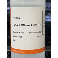 Dung dịch khử nhiễm bề mặt (RNase and DNAase Away),Chai: 200ml, CAT.#: DB0339, Bio Basic