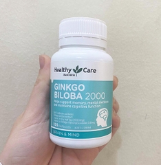 Bổ não Ginkgo Biloba Healthy Care Úc 2000mg
