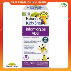 Nature's Way Kids Smart Infant Drops VD3 - Bổ sung Vitamin D3 cho bé