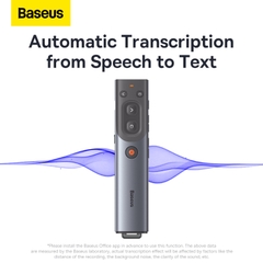 Bút Laser trình chiếu Baseus Orange Dot AI Wireless Presenter Red Laser