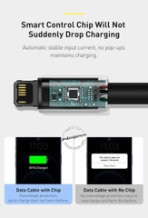 Cáp sạc 2.4A, siêu bền Baseus Tungsten Gold USB to Lightning dùng iPhone/iPad (USB to Lightning, 2.4A Fast Charging & Data Cable)