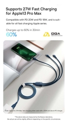 Cáp Sạc Nhanh Đa Năng 100W 6 in 1 Baseus Flash Series Ⅱ Two-for-three Charging Cable