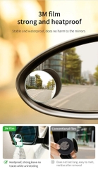Gương cầu lồi mở rộng góc nhìn, chống điểm mù cho xe hơi Baseus Full View Blind Spot Rearview Mirrors (Bộ 2 cái)
