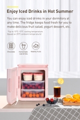 Tủ lạnh mini Baseus Igloo Mini Fridge for Students (6L, làm mát và giữ ấm, 220V)