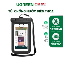 Túi đựng điện thoại chống nước UGREEN Waterproof Phone Pouch LP186  – Chống nước cao IPX 8, dùng được cho độ sâu 10m, tương thích với màn hình dưới 6.5inch