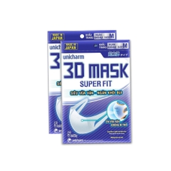 Khẩu Trang Unicharm 3D Mask Superfit - Ngăn Khói Bụi