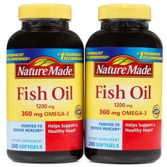 Dầu Cá Nature Made Fish Oil Omega 3 1200mg