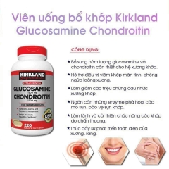 Hỗ Trợ Xương Khớp Glucosamine Chondroitin Sulfate Kirkland 220 Viên - Bổ Khớp Của Mỹ