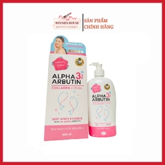 Sữa Dưỡng Thể Trắng Da Alpha Arbutin Collagen Lotion 3+Plus 500ml