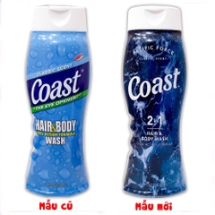 Sữa Tắm Gội Coast Hair And Body Wash 532ml