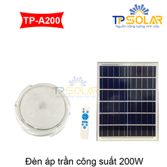 [200W] Đèn Áp Trần Năng Lượng Mặt Trời TP Solar TP-A200  Sang Trọng