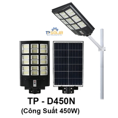 [450W] Đèn Đường Liền Thể Năng Lượng Mặt Trời TP Solar TP-D450N Tối ưu góc chiếu sáng