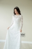 Váy cưới Full ren trắng tay dài DC758
