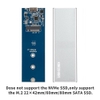 Box SSD M.2 SATA NGFF 2242 2260 2280 to USB 3.0 KingShare KS-AMTU28 Aluminum