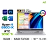 Laptop Asus Vivobook Pro 16X OLED M7600RE-L2044W (Ryzen 9 6900HX, RTX 3050 Ti 4GB, Ram 16GB DDR5, SSD 512GB, 16 Inch OLED 4K)
