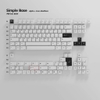 Nút nhựa bàn phím cơ Keycap PBTfans White On Black - Black On White